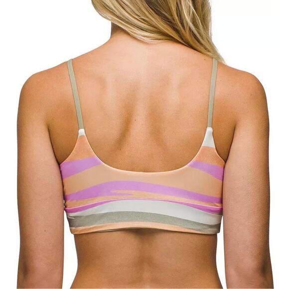 NWT PRANA Willow Falls Reversible Swim Top, Size M, Purple, Orange, Green - Picture 2 of 8